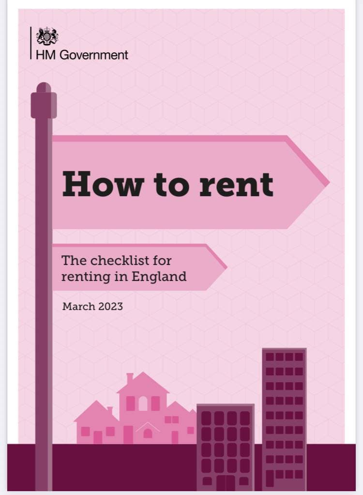 Important News – New version of How to Rent Guide published today 24th March 2023